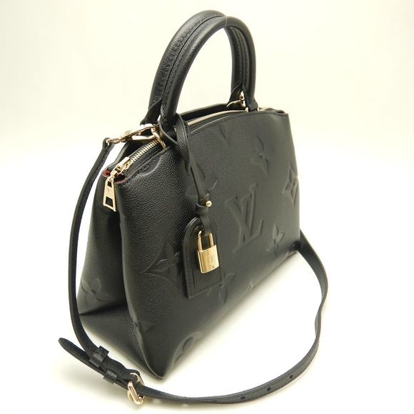 Louis Vuitton Petit Palais PM Monogram Implant Handbag Black - Picture 2 of 8